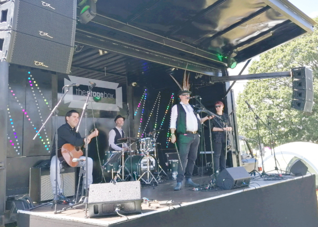 On Stage at "Picnic in the Park" - Warley Woods Community Trust event